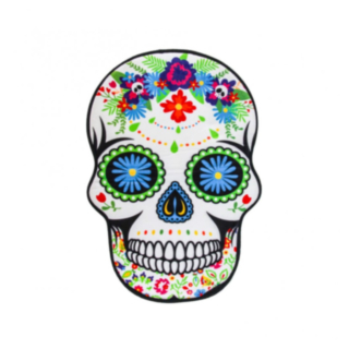 Day Of The Dead Kylpyhuoneen Matto Valkoinen