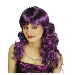 Goottiperuukki Violetti/Musta