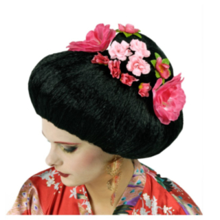 Geisha Peruukki Musta