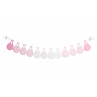 Haikara Babyshower Viirinauha Vaaleanpunainen