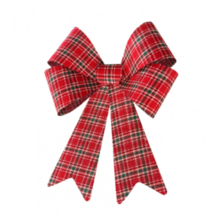 Suuri Tartan Rusetti Punainen