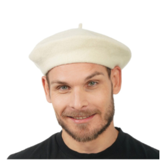 Ranskalainen Baretti Valkoinen