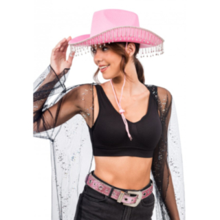 Strassicowboyhattu Vaaleanpunainen