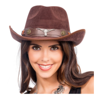 Rodeo Cowboyhattu Ruskea