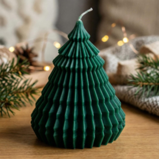 Origami Joulukuusi Vaaleanvihreä
