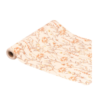 Kukkakuvioinen Kaitaliina Beige