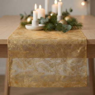 Organza Kaitaliina Lehdet Kulta
