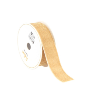 Samettinen Kimallenauha Beige