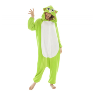 Kissa Onesie Puku Vihreä