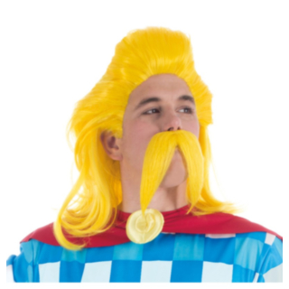 Asterix® Kakofonix Peruukki & Parta