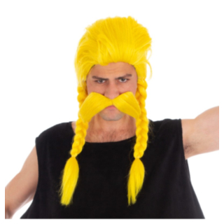Asterix® Obelix Peruukki Leteillä Keltainen