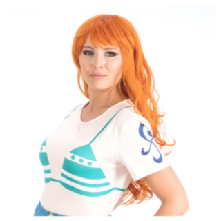 One Piece® Nami Peruukki Oranssi