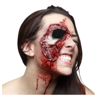 Zombie Silmäkuoppa Lateksihaava