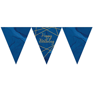 Happy Birthday Viirinauha Navy Gold Geode