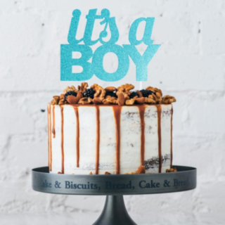 It's A Boy Kakkukoriste Kimaltava Sininen