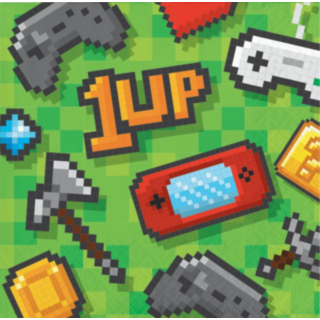 1 Up Peliaiheinen Lautasliina