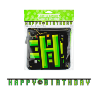 Gaming Party Happy Birthday Kirjainnauha