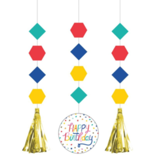 Konfetti Happy Birthday Kattokoristeet