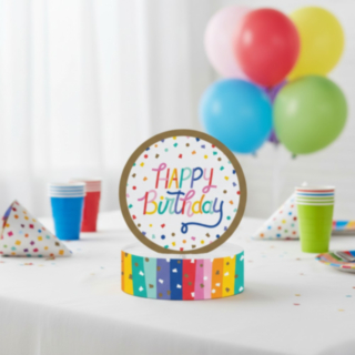 Konfetti Happy Birthday Hunajakennokoriste