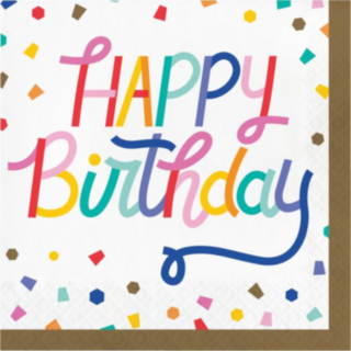 Konfetti Happy Birthday Lautasliinat