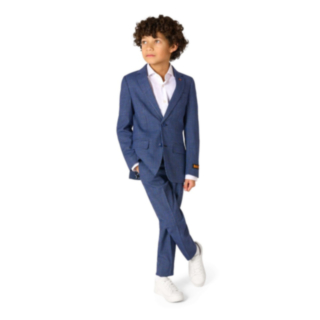 OppoSuits Daily® Checked Navy Lasten Puvuntakki
