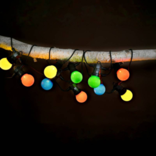 Lumipallo LED Valoketjun Pidennysosa Monivärinen