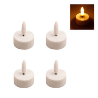 Valkoiset LED-tuikkukynttilät