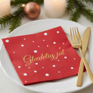 Glædelig Jul -servetit