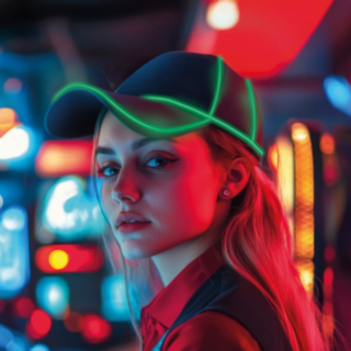 Neon LED Lippis Vihreä