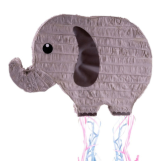 Elefantti Piñata Harmaa