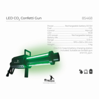 LED CO₂ Konfettitykki