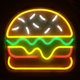 Burger Neon-kyltti