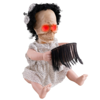 Liikkuva Zombie Vauvannukke Äänellä & Valolla