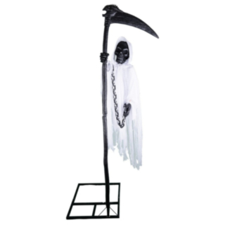 Liikkuva Grim Reaper Äänellä & Valolla Valkoinen