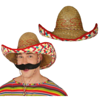 Meksikolainen Sombrero Olkihattu Monivärinen