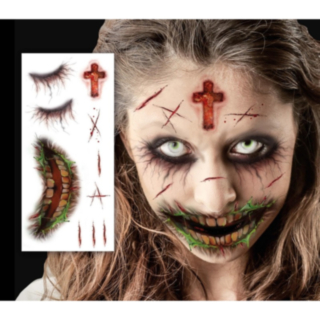 Zombie Tekotatuoinnit Kasvoille