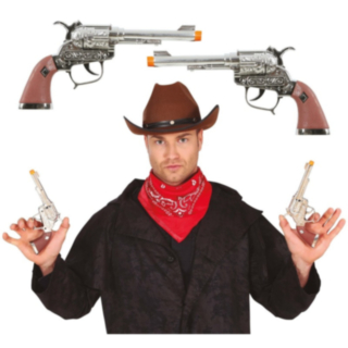 Cowboy Lelu­pistoolisetti Hopea