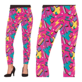 80-luvun Geometrinen Paita Pinkki