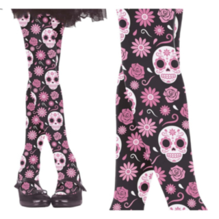 Day of the Dead Lasten Sukkahousut Vaaleanpunainen