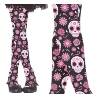 Day of the Dead Lasten Sukkahousut Vaaleanpunainen