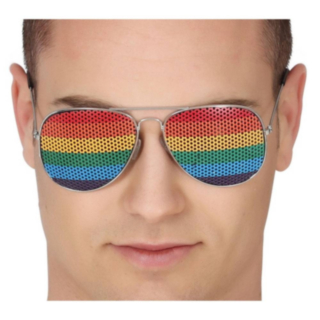 Pride Aviator Aurinkolasit Sateenkaari