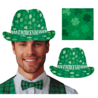 St. Patrick's Fedora Vihreä