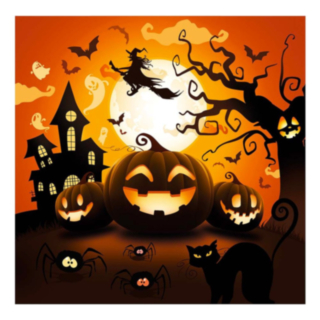 Halloween-kurpitsaservetit
