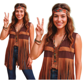 Boho Hippie Hapsuliivi Ruskea