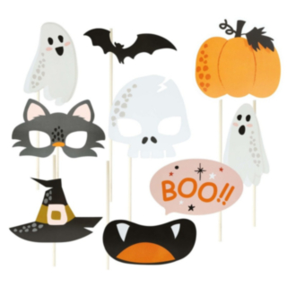 Söpöt Halloween Photobooth Selfierekvisiitat