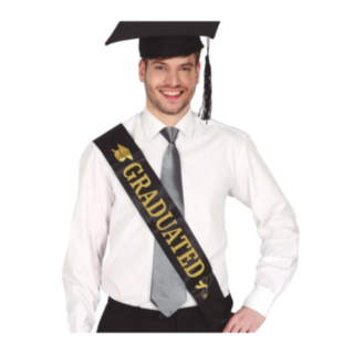 Graduated Olkanauha Musta