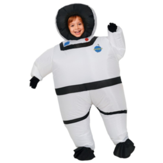 Puhallettava Lasten Astronauttipuku Valkoinen