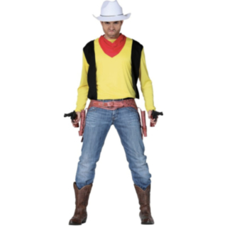 Sarjakuva Cowboy Asu Keltainen