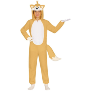 Keltainen Kettu Onesie Lasten Naamiaisasu