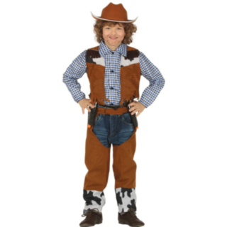 Cowboy Lasten Naamiaisasu Ruskea